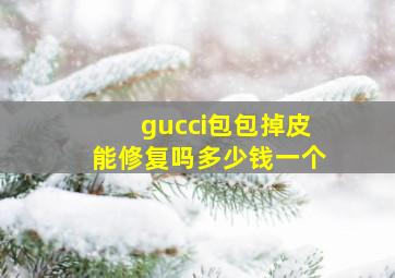 gucci包包掉皮能修复吗多少钱一个