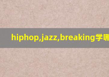 hiphop,jazz,breaking学哪个好