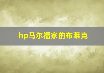 hp马尔福家的布莱克