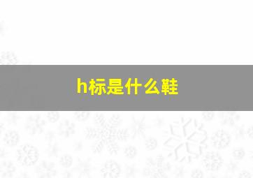 h标是什么鞋