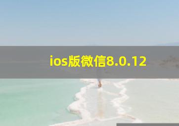 ios版微信8.0.12