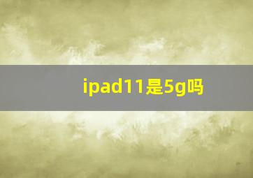 ipad11是5g吗