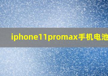 iphone11promax手机电池容量