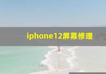 iphone12屏幕修理