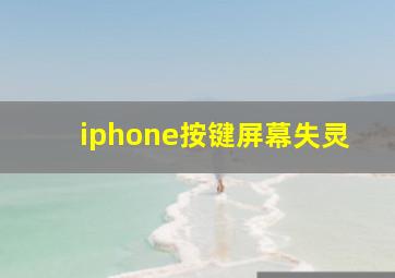 iphone按键屏幕失灵