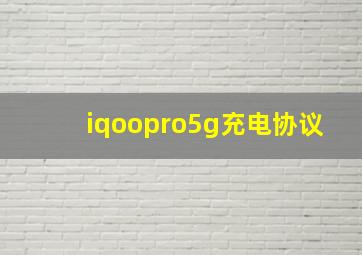 iqoopro5g充电协议