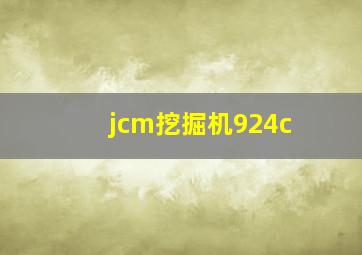 jcm挖掘机924c