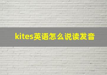 kites英语怎么说读发音