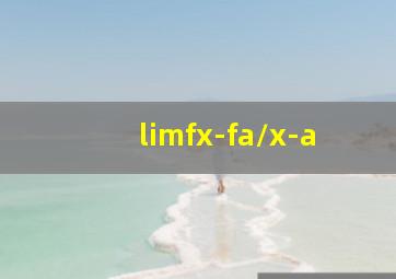 limfx-fa/x-a