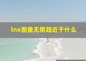 lnx图像无限趋近于什么