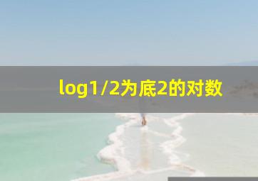 log1/2为底2的对数