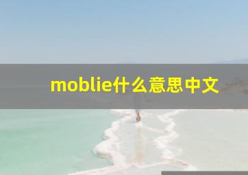 moblie什么意思中文