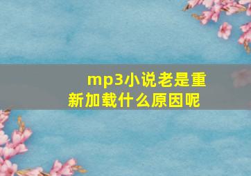 mp3小说老是重新加载什么原因呢