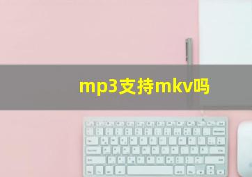 mp3支持mkv吗