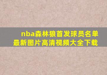 nba森林狼首发球员名单最新图片高清视频大全下载