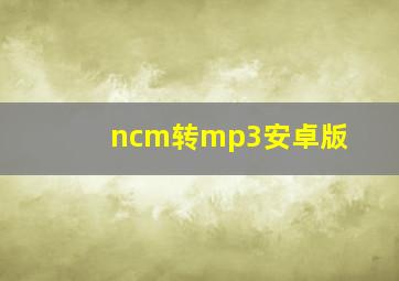 ncm转mp3安卓版