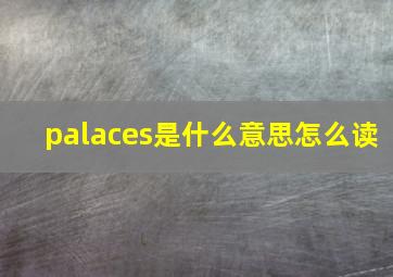 palaces是什么意思怎么读