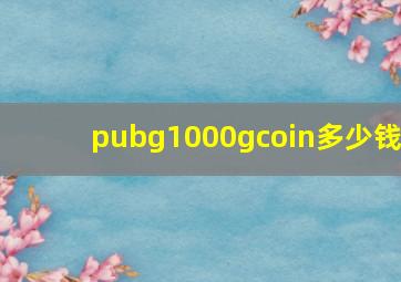 pubg1000gcoin多少钱