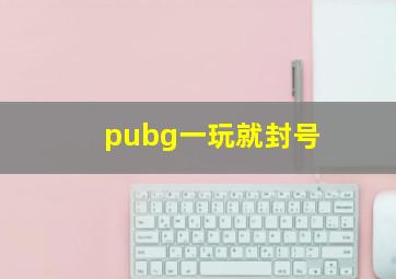 pubg一玩就封号