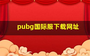 pubg国际服下载网址