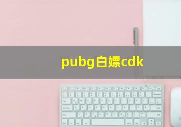 pubg白嫖cdk