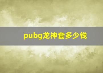 pubg龙神套多少钱