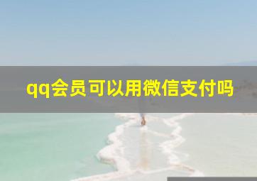 qq会员可以用微信支付吗