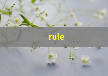 rule