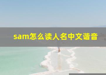 sam怎么读人名中文谐音