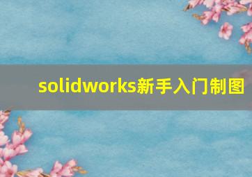 solidworks新手入门制图