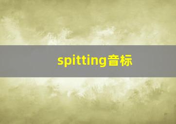 spitting音标