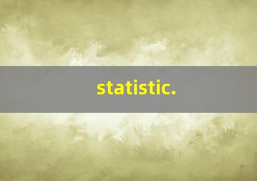 statistic.