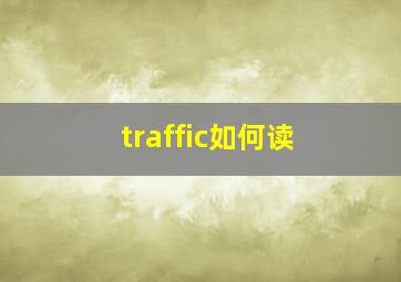 traffic如何读