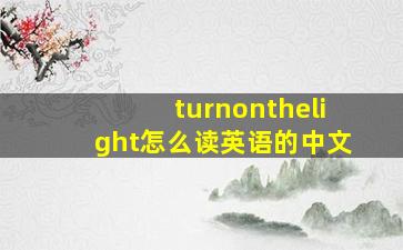 turnonthelight怎么读英语的中文