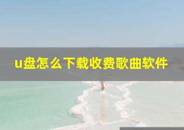 u盘怎么下载收费歌曲软件