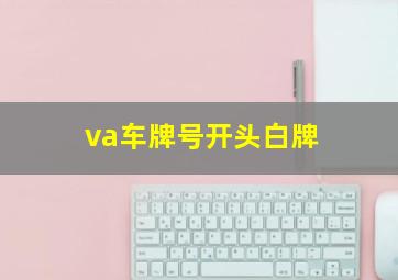 va车牌号开头白牌