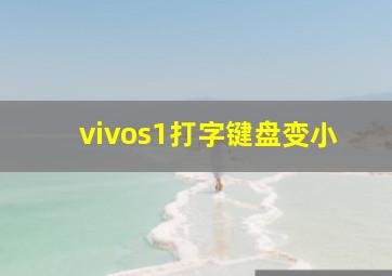 vivos1打字键盘变小