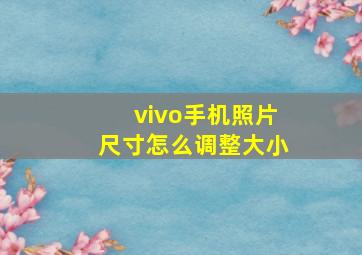 vivo手机照片尺寸怎么调整大小