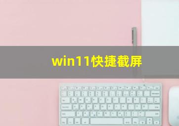 win11快捷截屏