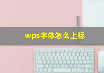 wps字体怎么上标