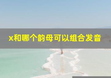 x和哪个韵母可以组合发音