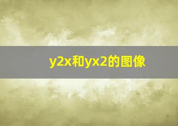 y2x和yx2的图像