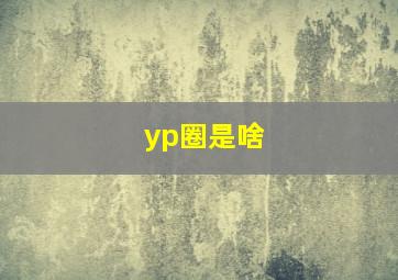 yp圈是啥