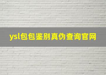 ysl包包鉴别真伪查询官网