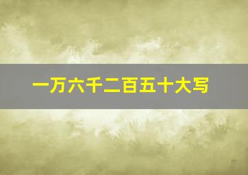 一万六千二百五十大写