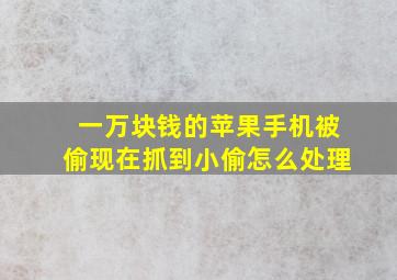 一万块钱的苹果手机被偷现在抓到小偷怎么处理