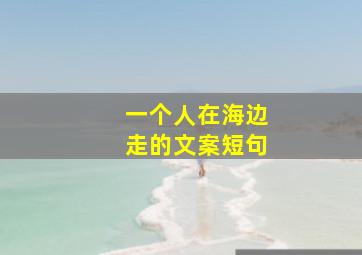 一个人在海边走的文案短句