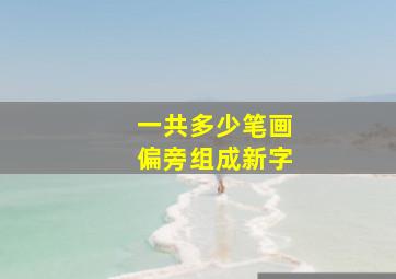 一共多少笔画偏旁组成新字