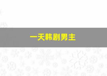 一天韩剧男主