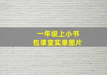 一年级上小书包课堂实录图片